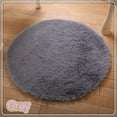 thumbnail image 1 of FUTATA Plush Shaggy Area Rugs Round Carpet Fluffy Small Floor Mat Circle Rugs Pad Indoor Anti-Slip Rugs For Bedroom Living Room Entryway Entrance, 1 of 2