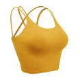 thumbnail image 1 of FUTATA Strappy Padded Sports Bras for Women Crisscross Back Workout Running Longline Yoga Tank Tops, 1 of 5