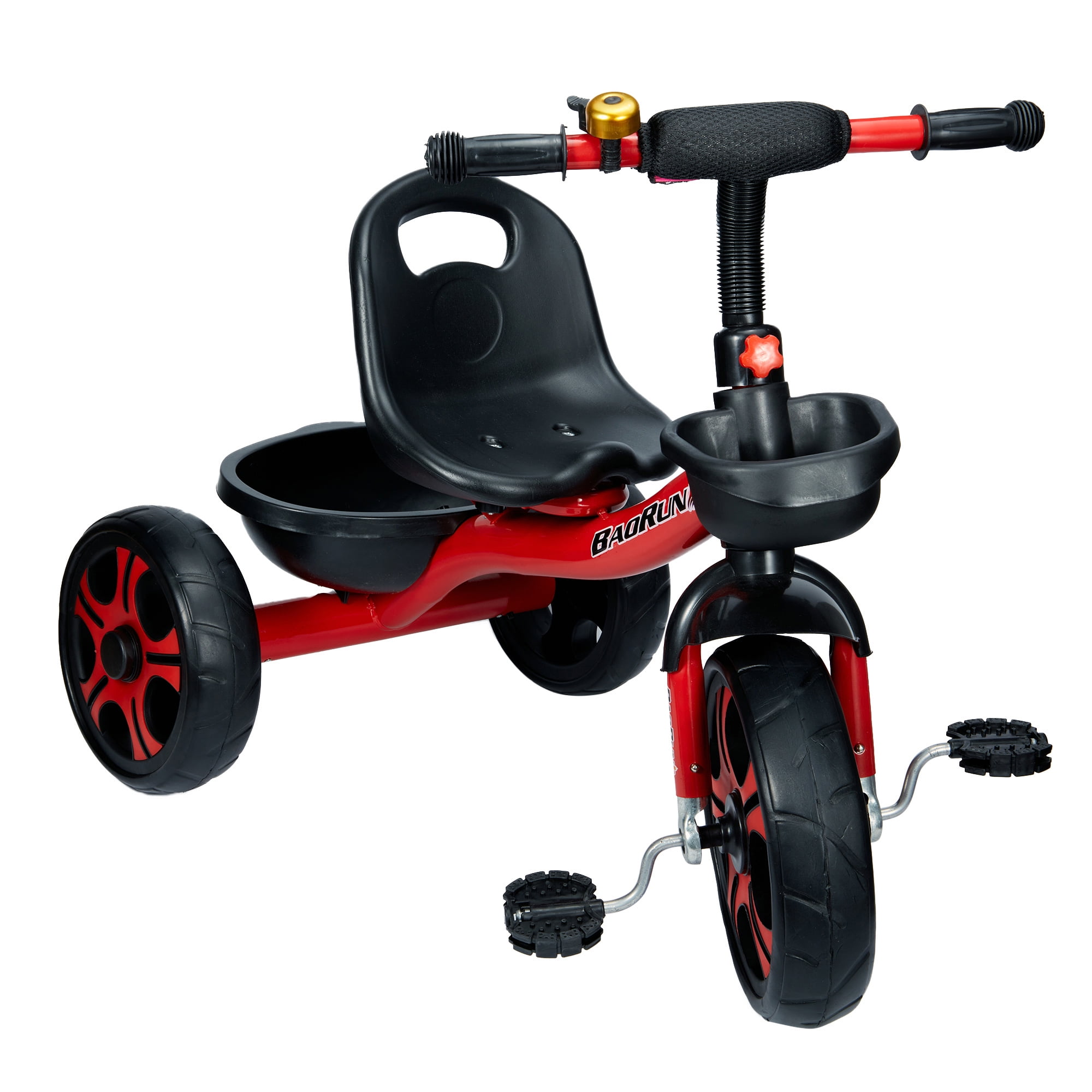 FUTATA Toddler Kids Tricycle 3 Wheel Pedal Bike Toy Tricycle With Basket And Storage Box For 6 Months And Above Stroller Tricycle Gift For Toddler