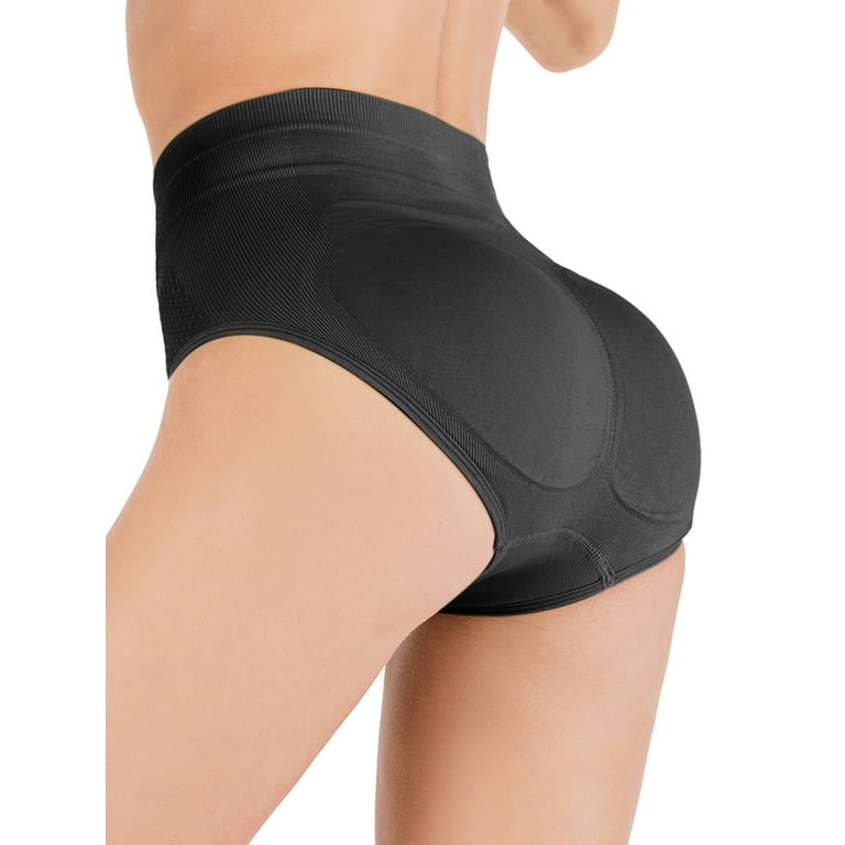 FUTATA Women Butt Lifter Padded Panties Hip Enhancer Panties High Waist  Butt Lifter Shapewear Tummy Control Underwear Seamless Slim Briefs Panty 