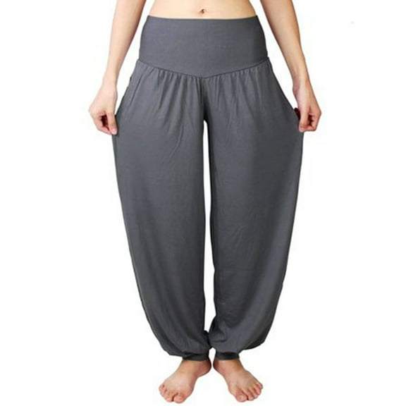 FUTATA Women's Boho Harem Pants Yoga Pilates Hippie Dance Pants High Waist Summer Cozy Lounge Beach Pants Trousers,M-2XL