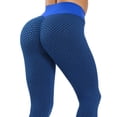 thumbnail image 1 of FUTATA Women's Booty Ruched Textured Butt Lifting Yoga Leggings High Waist Tummy Control Tights Workout Pants, 1 of 6
