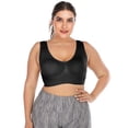 thumbnail image 1 of FUTATA Women's Plus Size Padded Sleep Bra, Seamless Comfort Yoga Sports Bra, 1 of 9