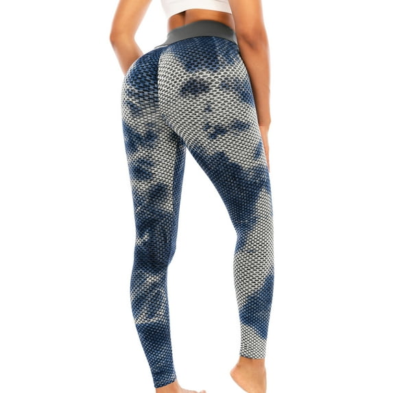 FUTATA Women's Ruched High Waisted Pants Butt Lifting Leggings Tummy Control Workout Pants Textured Booty Tights