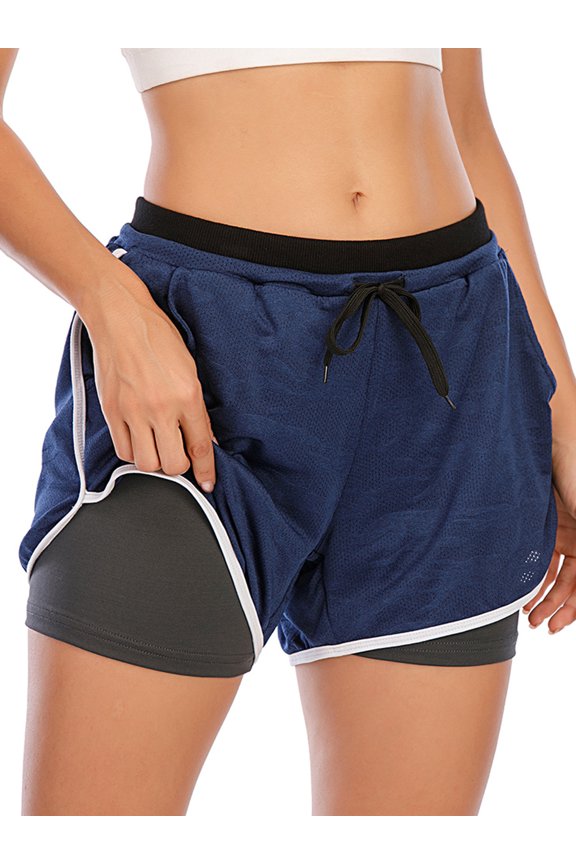 Women's Running Shorts High Elastic Sport Athletic Workout Active Shorts Quick-Dry Yoga Shorts With Pockets,10 Colors