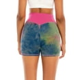 thumbnail image 1 of FUTATA Women's Shorts Textured Workout Yoga Booty Shorts High Waist Butt Lifting Shorts Leggings Elastic Tie-Dye Athletic Sports Shorts, 1 of 6