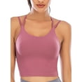 thumbnail image 1 of FUTATA Women's Sports Bra with Removable Padded Push Up Sports Bra Tube Bra Tops Fitness Workout Running Shirts Yoga Bras Camisole Crop, 1 of 7
