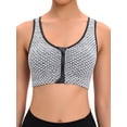 thumbnail image 1 of FUTATA Womens High Impact Sports Bras Padded Racerback Push-Up Bras Front Zipper Post Surgery Bra Seamless Workout Yoga Bras Tank Tops, 1 of 6