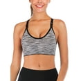thumbnail image 1 of FUTATA Womens Yoga Sports Bra Padded Medium Support Workout Bras Running Tank Top Longline RacerBack Compression Bras,S-2XL, 1 of 6