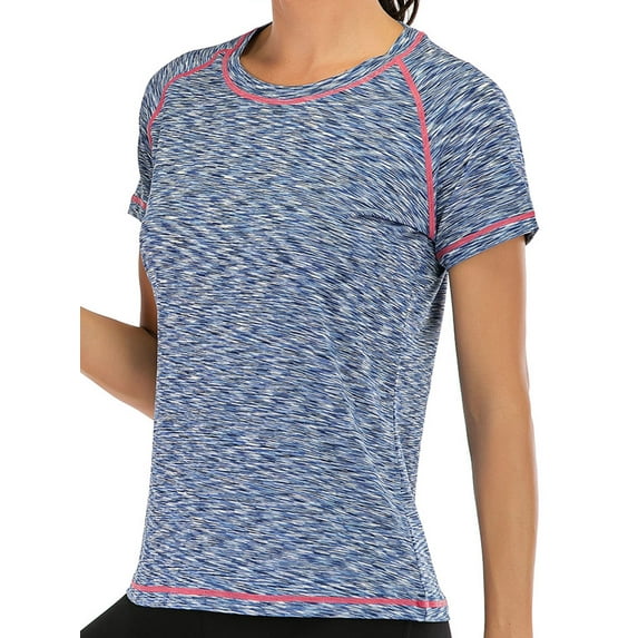 FUTATA Workout Shirts for Women Short Sleeve LightWeight Athletic Active T-Shirt Sport Tops Gym Shirts