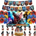 thumbnail image 1 of FUTIANYI Teen Child Party Decoration Kits Paper Latex Polyester Godzilla, 47 Pieces, 1 of 6