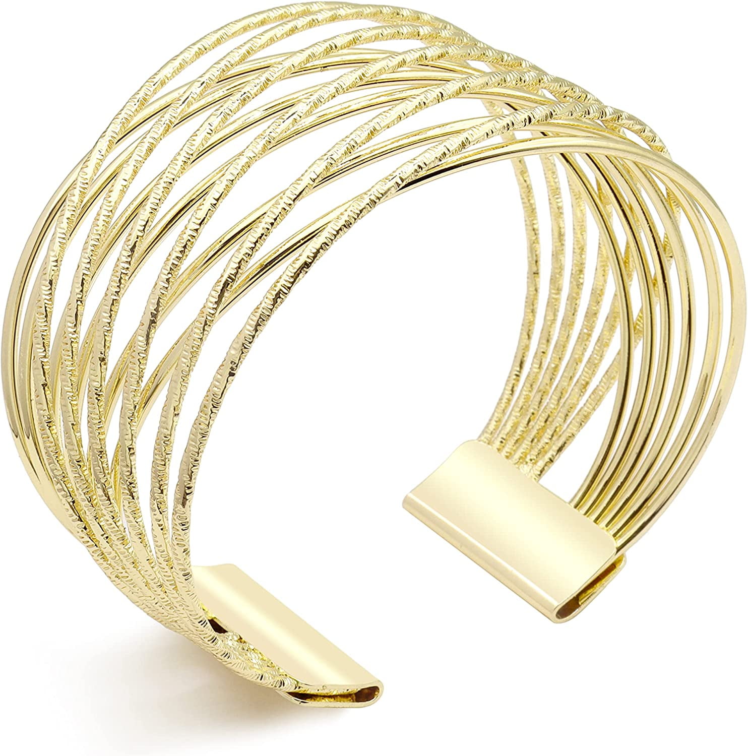 Bulk Lot 50 pcs Stainless Steel Adjustable Wire Bangle Bracelet 3 Loop –  Findings Craft