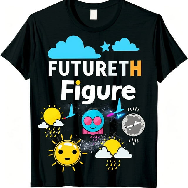 FUTURE Meteorologist Student Weather T Shirt Cute Vector Graphics Black
