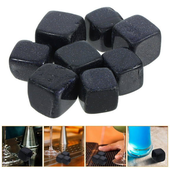 FUTUREORYY 1 Bag Reusable Stone Ice Cubes Dark Blue Elegant Design for Giving