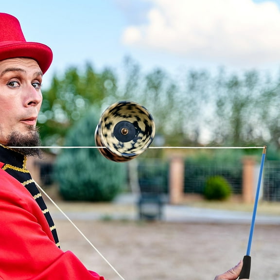 FUTUREORYY 1 Pair Practical Design Diabolo Handstick Replacement Supplies for Juggling Tricks 17.5in