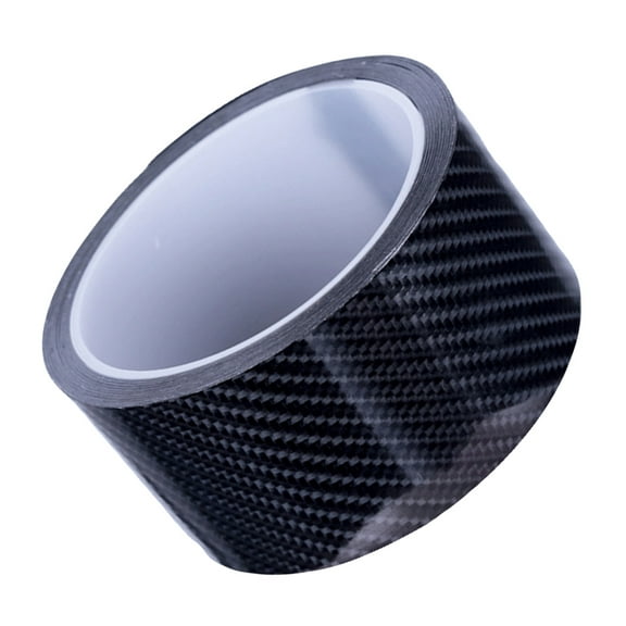 FUTUREORYY 1 Roll Car Door Edge Trim Protector Black Carbon Fiber Anti-Scratch 300x5cm
