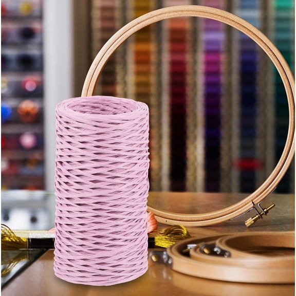 FUTUREORYY 1 Roll White Woven Fabric Cord Rope for Crafts, Projects, Macrame, and Home Decor