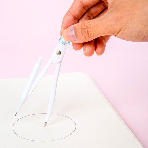 FUTUREORYY 1 Set Compact Drafting Compasses Set for Circle Drawing with Adjustable Legs and Metal Construction