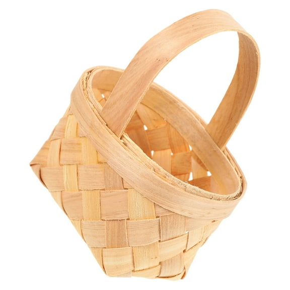FUTUREORYY 1 Set Wooden Flower Girls Basket in Beige Color for Wedding Favor and Various Occasions
