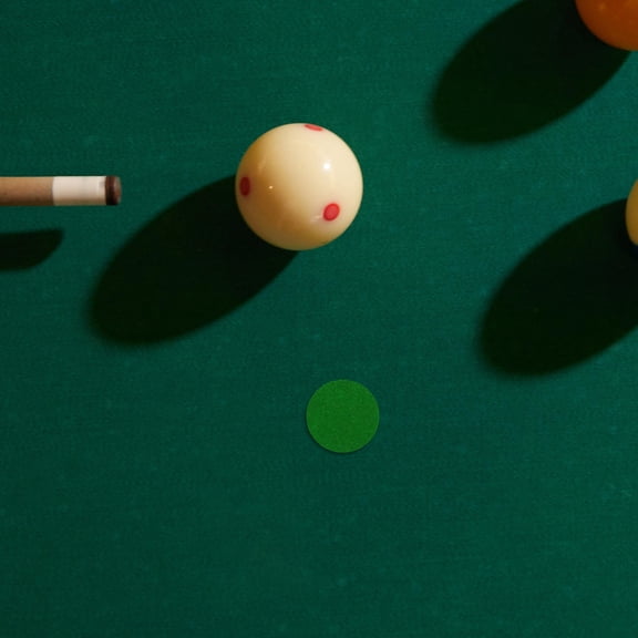 FUTUREORYY 1 Sheet of Pool Table Marker Spots Green Adhesive Round Repair Stickers