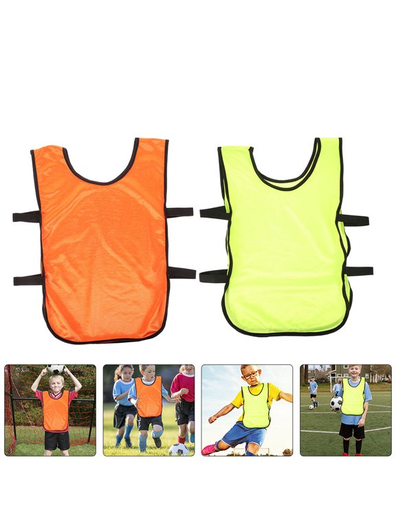 Soccer Training Vests Breathable Polyester Durable Machine Washable 10Pcs