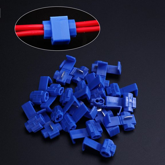 FUTUREORYY 100Pcs Flexible Wire Connector Assorted Colors Solderless Terminal Kit for Electrical Use