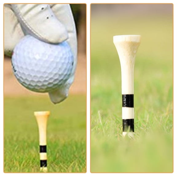 FUTUREORYY 100Pcs Transparent Golf Tees Plastic Golf Spikes for Marking Holes or Positions