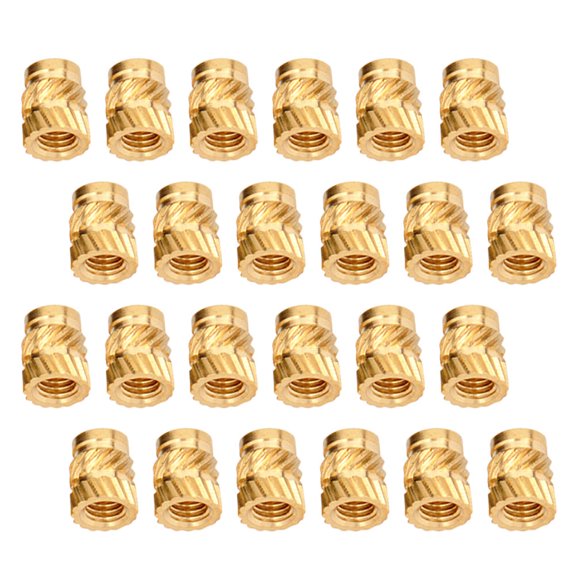 FUTUREORYY 100pcs Threaded Insert Nuts for Molding in 3D Printing Projects with Copper
