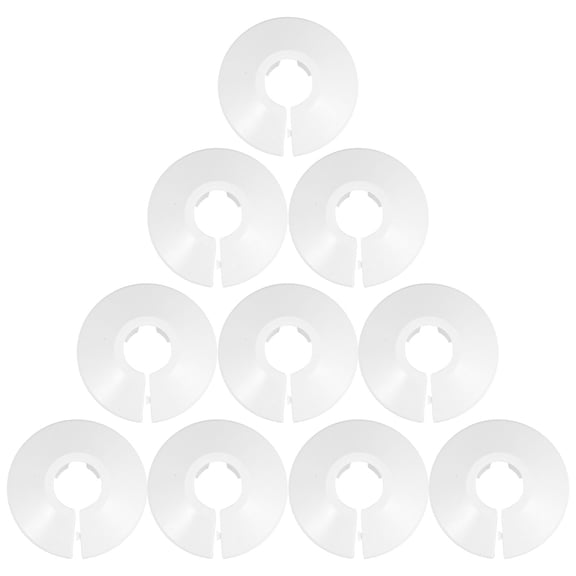 FUTUREORYY 10Pcs Decorative White Pipe Covers for Under Sink and Bathroom Radiator Pipe Concealment