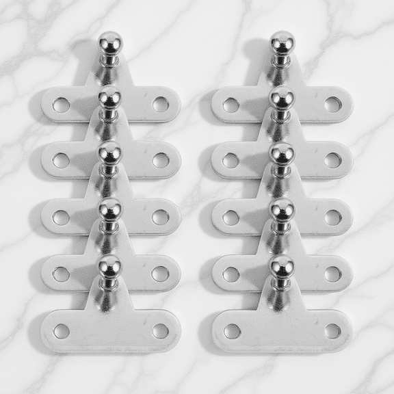 FUTUREORYY 10Pcs Heavy Duty Gas Strut Brackets Iron Material Reliable Mounting Support for Auto Boats and Trailers