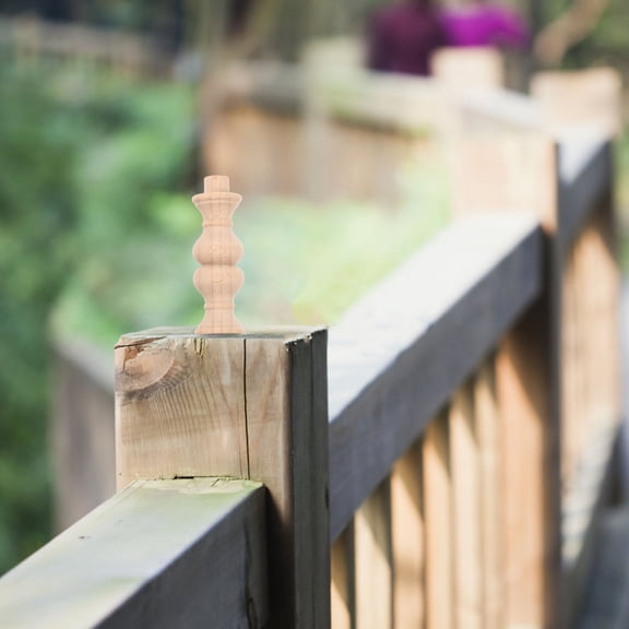 FUTUREORYY 10Pcs Khaki Wood Spindles Roman Pillar Solid Decorative for Furniture Crafts and Home Decor 6.2X1.8X1.8in