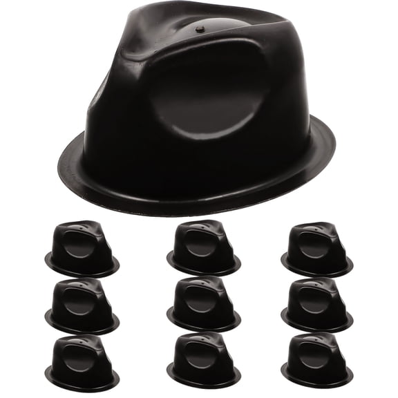 FUTUREORYY 10Pcs Lightweight Black PVC Hat Stand for Display and Storing Baseball Caps