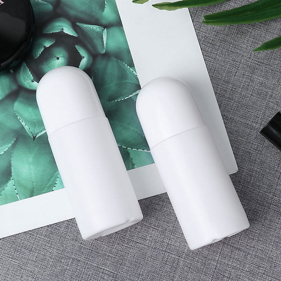 FUTUREORYY 10Pcs Perfume Roller Bottles Empty White Refillable Containers with Tight Sealing Cap