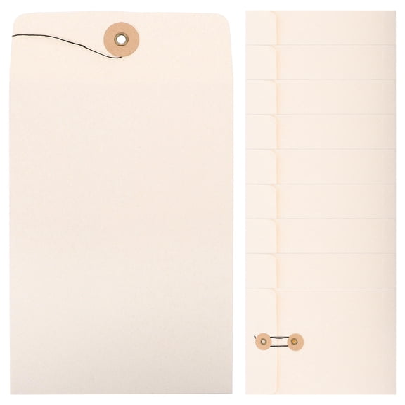 FUTUREORYY 10Pcs Rectangular Paper File Organizer for Office Supplies Business Handling Document File Organizer