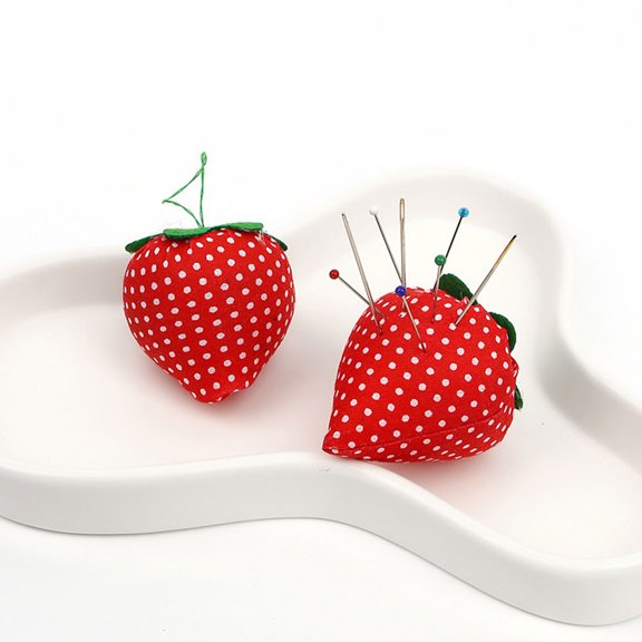 FUTUREORYY 10Pcs Red Lovely Sewing Pin Holder Compact Wear Resistant Sewing Accessory