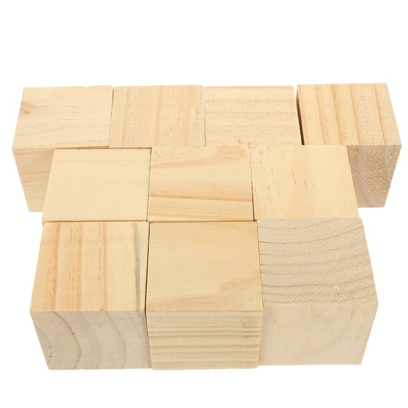 Square Blocks Unfinished Wooden Squares and Blocks for Crafts and DIY Projects