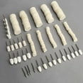 thumbnail image 1 of FUTUREORYY 129Pcs Khaki Wool Buffing Wheels for Glass Equipment Polishing, 1 of 8
