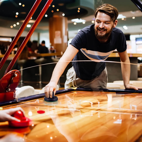 FUTUREORYY 16Pcs Assorted Color Air Hockey Paddles for Tabletop Air Hockey and Smooth Sliding in Home Playing