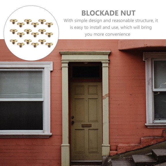 FUTUREORYY 18Pcs Flange Nut Set Three Hole Fastening Ceiling Object Suspension Brown