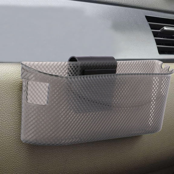 FUTUREORYY 1PC Under-Seat Storage Box Rectangular Plastics Transparent 6.88 x 2.75 x 1.18 Inch