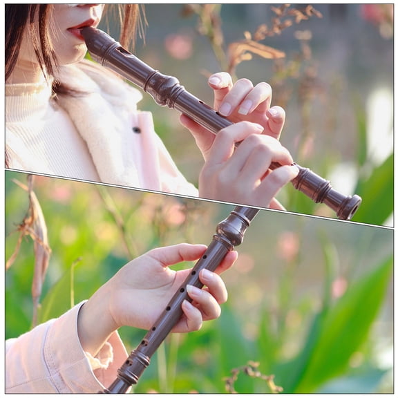 FUTUREORYY 1Pack ABS Resin Cylindrical Recorder for Beginners and Students in Traditional Style