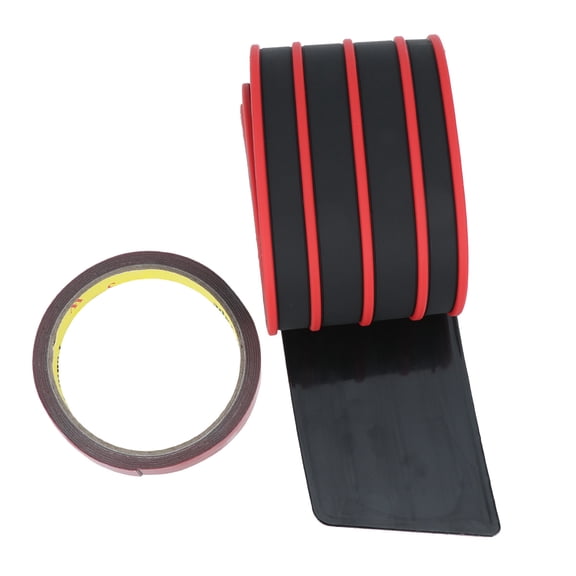 FUTUREORYY 1-Pack Red Car Bumper Guard with Flexible Curve Design for Collision and Scratch Prevention