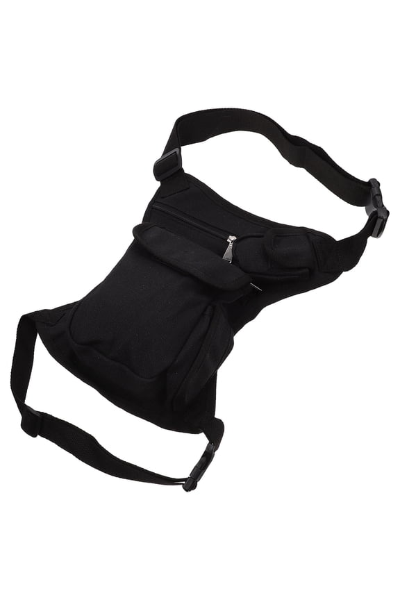 1Pack Canvas Rectangular Leg Bag for Men Women Wearable Outdoor Activities 11.8X6.7X1.2In