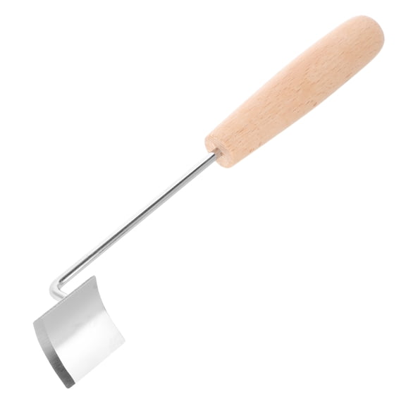 FUTUREORYY Plated Silver Stainless Steel Corn Sheller with Comfortable Wooden Handle Kitchen Tool