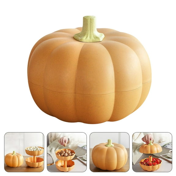 FUTUREORYY 1Pack Decorative Candy Box for Households in Orange 11.8X6.3X4.7in