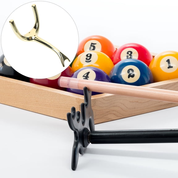 FUTUREORYY 1Pack Imitation Copper Cross Shape Billiard Pool Stick Bridge 5.50x3.14x3.14in