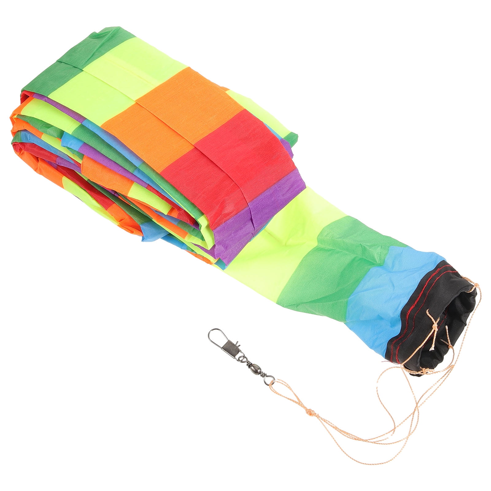 FUTUREORYY 1Pack Kite Tail 11.8x3.3in for Kite Decor in Chemical Fiber Cloth with Connector Hook