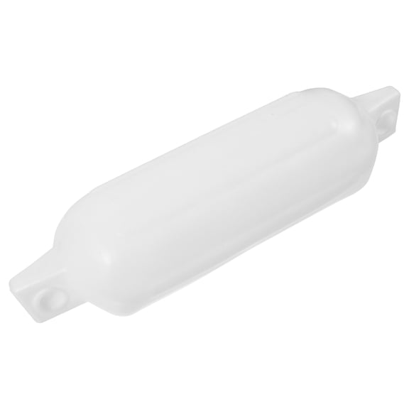 FUTUREORYY 1Pack Round White PVC Bumper for Yachts and Speedboats with UV Protection and Stain Resistance 15.0*6.7*0.4In