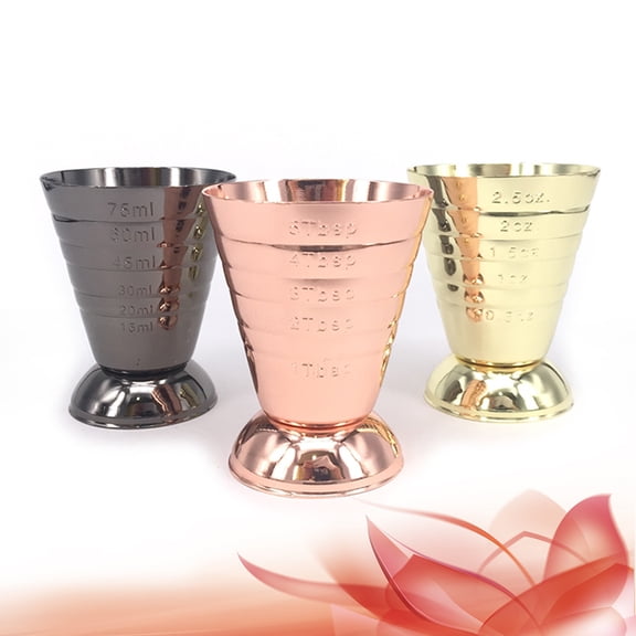 FUTUREORYY 1Pack Stainless Steel Measuring Cups 4.5X2.7In Multi-Function For Families And Bars