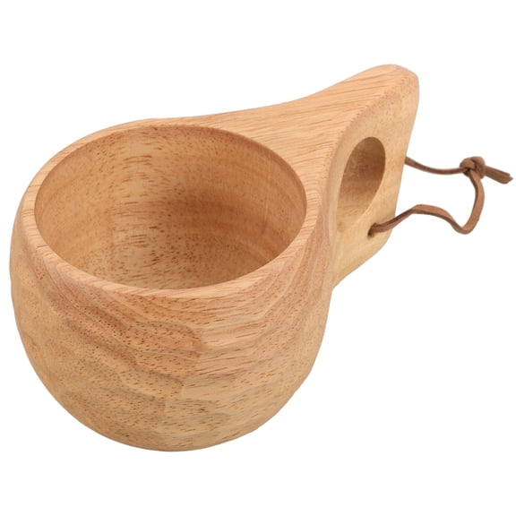 FUTUREORYY 1Pack Wood Drinking Cup Simple Design and Solid Construction for Kitchen Use